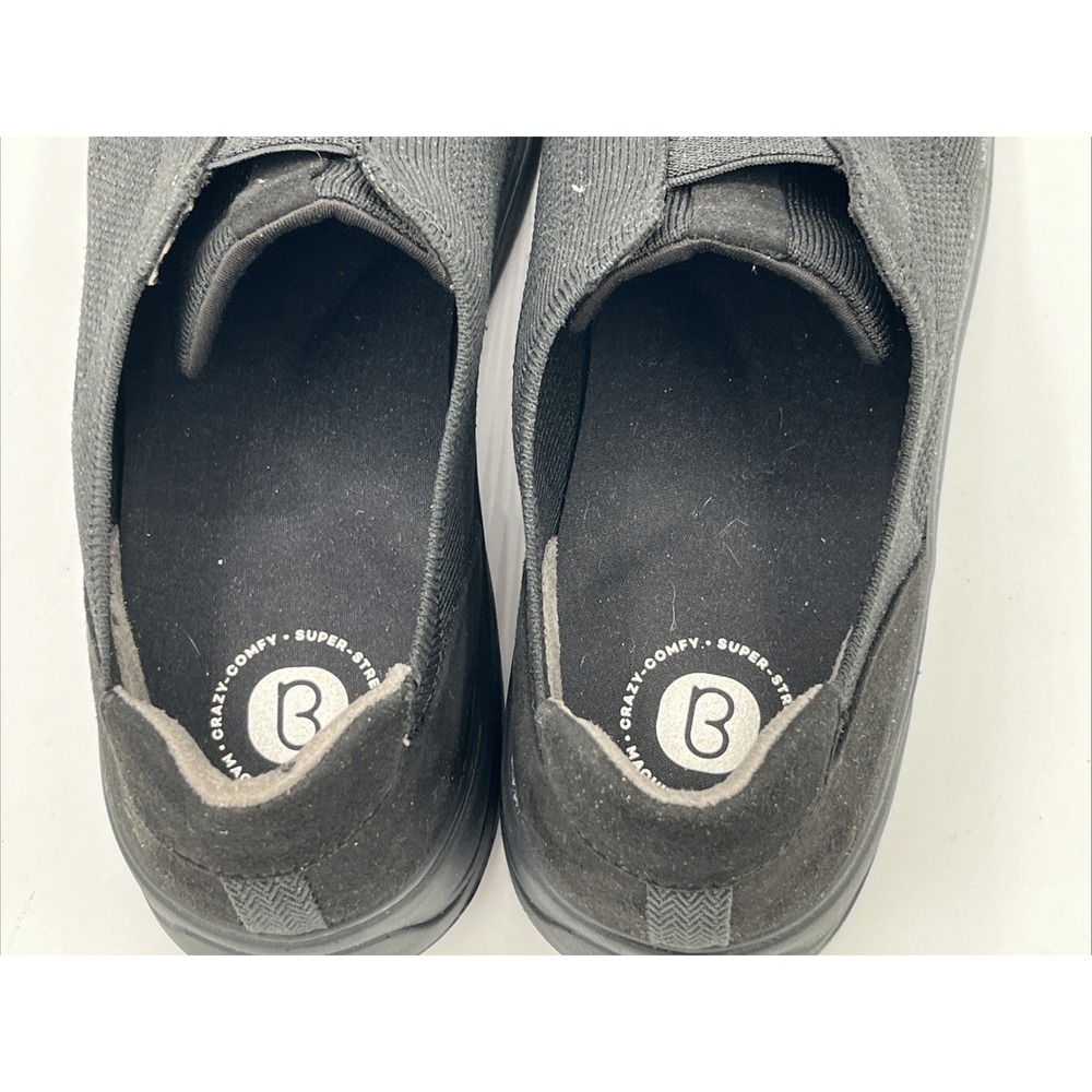 Bzees Slip On Black Sparkle Womens Sz 10M Comfort Shoes Sneakers Trophy Casual - Picture 7 of 11